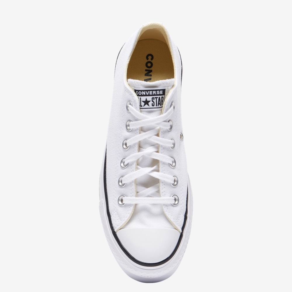 Converse White Platform Sneakers - Picture 6 of 7